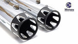 MUTAZU 4" Roaring Series MF-04 Slip-On Mufflers Exhaust 1995-2016 Harley Touring