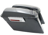 Mutazu Black Pearl Complete Hard Saddlebags for Harley Touring Models FLH FLT