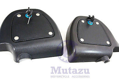 Mutazu Locking Doors with Keys for Harley Lower Vented Fairing Kits FLH FLT FLTR