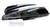Vivid Black 2 in 1 Extended Hard Saddlebag for 2014 up Harley Touring FLH FLT