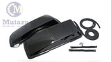 Premium Mutazu 6 x 9 Speaker Lids Vivid Black for Harley Touring Saddlebags 1B