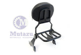 Mutazu Black Detachable Sissy Bar w/ Luggage Rack for 04 - UP Harley Sportster