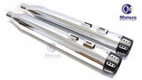 MUTAZU 4" Roaring Series MF-02-CB Slip-On Mufflers Exhaust 1995-2016 Harley Touring