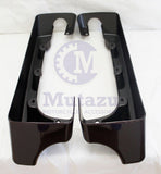 4" CVO Style Black Cherry Extensions for 94-2013 H-D Touring Hard bags