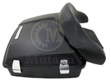 Matte Black Mutazu Razor Tour Pak for Harley Davidson Touring w/Premium Hardware