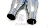 MUTAZU 4" Roaring Series MF-02-CB Slip-On Mufflers Exhaust 1995-2016 Harley Touring