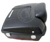 Matte Black Chopped Tour Pak fit Harley Davidson touring Standard hinges latches