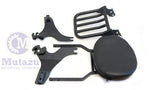 Mutazu Black Detachable Sissy Bar w/ Luggage Rack for 04 - UP Harley Sportster