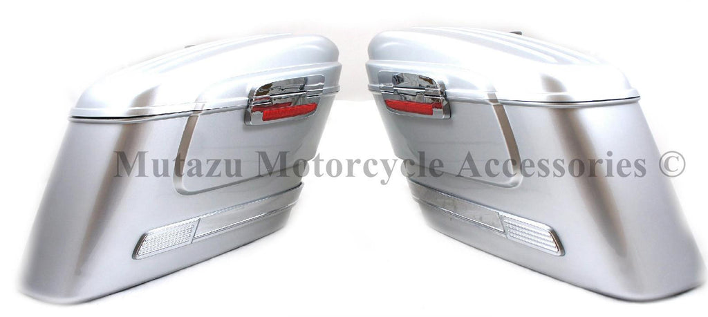 Universal HL Hard Saddlebags - Silver – Mutazu Inc.