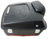 Matte Black Chopped Tour Pak fit Harley Davidson touring Standard hinges latches