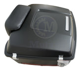 Matte Black Chopped Tour Pak fit Harley Davidson touring Standard hinges latches