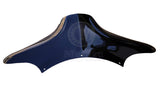 Vivid Black Wide Aggressive Batwing Fairing