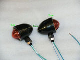 Blk Custom Chopper Style Turn signals Harley Softail Sportster Dyna Touring Road