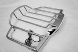 Vivid Black Harley HD Tour pak with Air Wing LED top Rail,liner,light bar