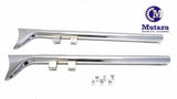 Mutazu 33" 1 7/8" Fish tail Fishtail Exhaust Slip On Mufflers 95-16 Harley Touring (No Baffle)