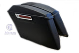Matte Black CVO Extended Saddlebags w/ 6x9 Speaker Lids for 14-19 Harley Touring