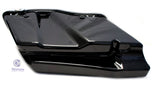 Mutazu Black CVO 4" Extended Stretched Saddlebags for 2014 - UP Harley Touring