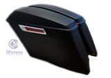 Mutazu Matte Black 4" Stretched CVO Extended Bags for 2014 - UP Harley Touring