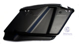 Mutazu Matte Black 4" Stretched CVO Extended Bags for 2014 - UP Harley Touring