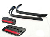 Black Out Blackout kit for Mutazu HL hard Saddlebags, Hinges and molding Trims