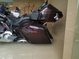 6" Black Cherry Stretched Extended Side Covers Harley 09-21 FLH Touring Baggers