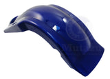 Mutazu Cobalt Blue Extended Stretched Fender Overlay fits Harley Touring Bagger