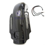 CVO Dual Cut Stretched Rear Fender w LED + Wire Harness for 14 up Harley Touring