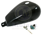 Mutazu Black Premium Quality Large Vented Gas Tank Petcock & Lock for Honda Rebel 250