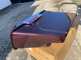 Complete Black Cherry 4" Extended Hard Saddlebags For Harley Touring 94-13