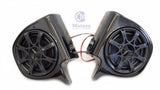 VIVID BLACK 6.5" SPEAKER PODS W/SPEAKERS FOR HARLEY TOURING VENTED LOWER FAIRING