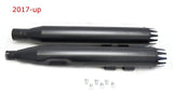 Mutazu 4" Roaring Black MF-03N-BB Slip-On Mufflers Exhaust 17-UP Harley Touring