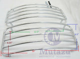 Universal MU Hard Saddlebags - Chrome Metal Top Rack Rails