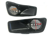 8" Speaker Lids w/ Tweeter Port for Harley Touring 1994-2013 Hard Saddlebags