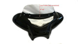 Low Profile Clear 8" Windshield for Mutazu 38" Universal Batwing Fairing