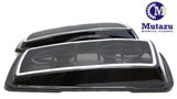 Mutazu Dual Double 6x9 Speaker Lids w/ metal Grills for Harley Touring 1994-2013