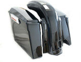2 in 1 extended saddlebags w/ CVO Extended Rear Fender for 09-13 Harley Tourings
