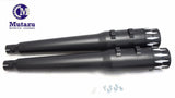 Competition 4" Black Megaphone MF-20AB Version 2.0 Slip-On Mufflers Exhaust 95-16