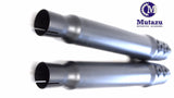 Competition 4" Black Megaphone MF-20AB Version 2.0 Slip-On Mufflers Exhaust 95-16