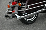 Mutazu 36" Chrome Fish Tail Exhaust Slip On Mufflers 1995-2016 for Harley Touring