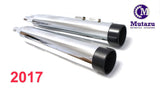 MUTAZU 4" Roaring Series MF-13N Slip-On Mufflers Exhaust Harley Touring 2017 -UP