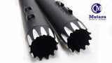Mutazu 4" Roaring Series Black MF-03-BB Slip-On Mufflers Exhaust 95-2016 Harley Touring