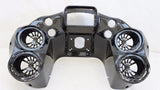Double DIN Inner Fairing w Quad 6.5" Speaker Pods for Harley Road Glide 1998-2013