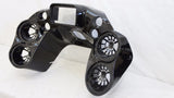 Double DIN Inner Fairing w Quad 6.5" Speaker Pods for Harley Road Glide 1998-2013