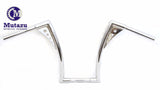 Mutazu Custom Chrome Ape Hanger Bars CHUBBY 1.25" Handlebars for Harley HD