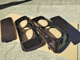 Black Cherry Dual 6 x 9 Speaker Lids for Harley Touring Saddlebags 1994-2013
