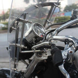Mutazu Universal clear Motorcycle Cruiser windshield with Mounting kit  24"x21"