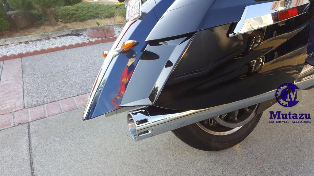 MUTAZU Chrome Thunder VM-03-CC Slip On Mufflers Exhaust Victory