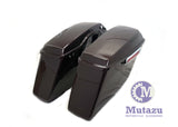 Mutazu Black Cherry Complete Hard Saddlebags for 2014 & Up Harley Touring Models