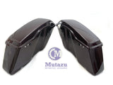 Mutazu Black Cherry Complete Hard Saddlebags for 2014 & Up Harley Touring Models