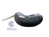 Mutazu Oval Carbon Fiber Look Driver Rider Passenger Backrest for Corbin Seat